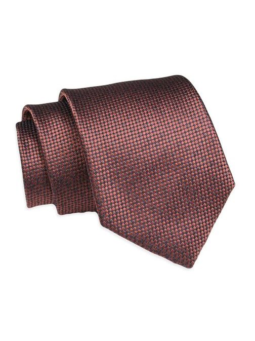 Hnedá kravata s medeným nádychom Chattier