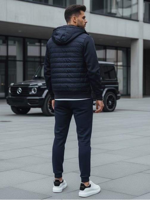 Granátová prechodná bunda s kapucňou