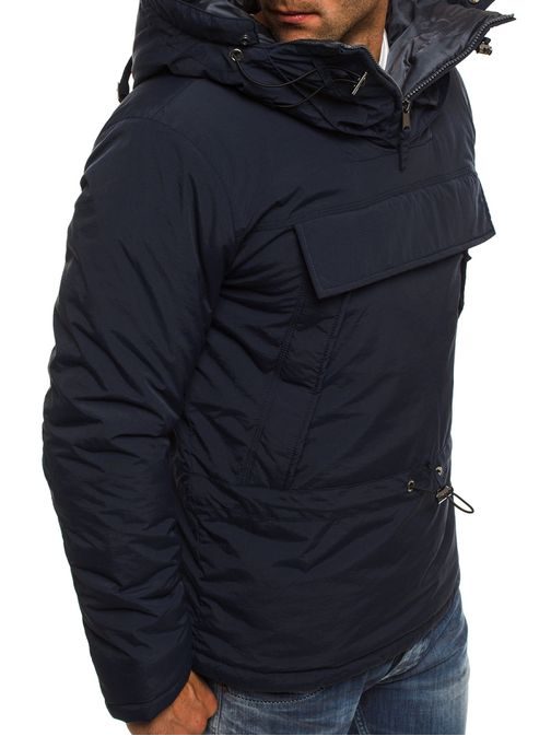 Granátová zimná bunda s klokaním vreckom J.STYLE AK166