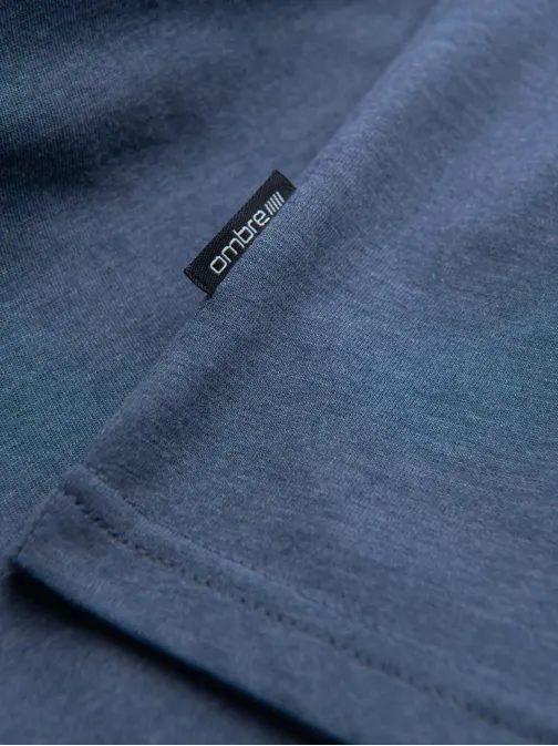 Bavlnené pánske tričko modré v18 om-tsbs-0145