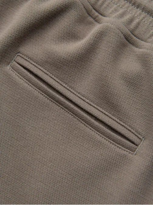 Úpletové khaki pánske kraťasy V4 SRSK-0124