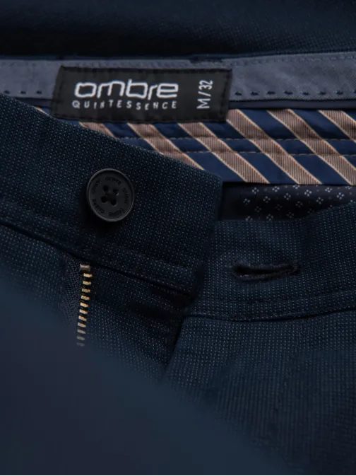 Granátové chinos nohavice s jemnou textúrou V3 PACP-0188