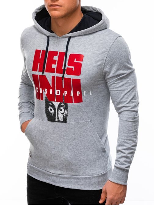 Originálna šedá mikina La casa de papel B1395