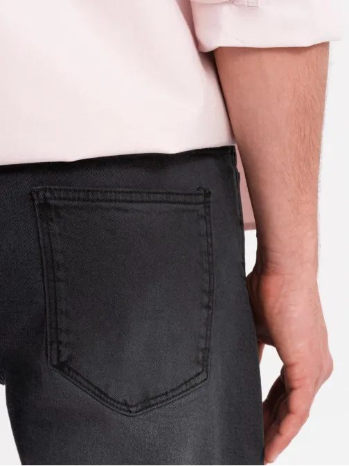 Klasické čierne rifľové kraťasy V4 SRDS-0171