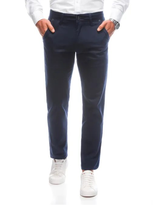 Tmavo modré chinos nohavice P1468