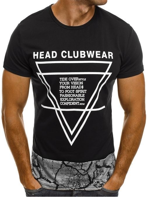 HEAD CLUBWEAR čierne tričko J.STYLE SS164