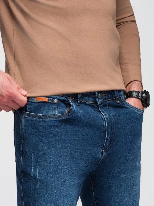 Pánske modré rifľové joggery V2 PADJ-0265