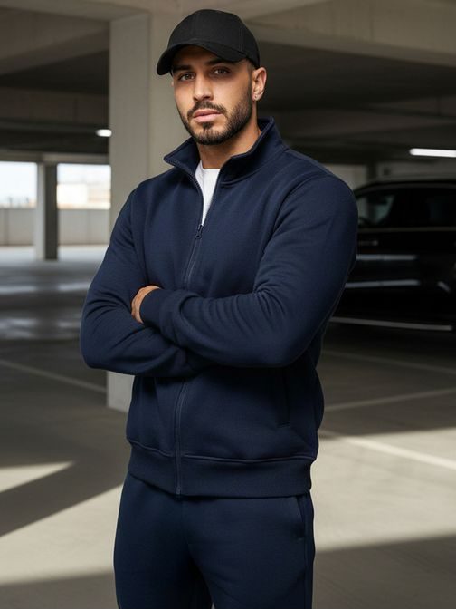 Jednoduchá mikina v granátovej farbe