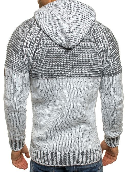 Moderný teplý sveter v šedom prevedení BLACK ROCK 18001