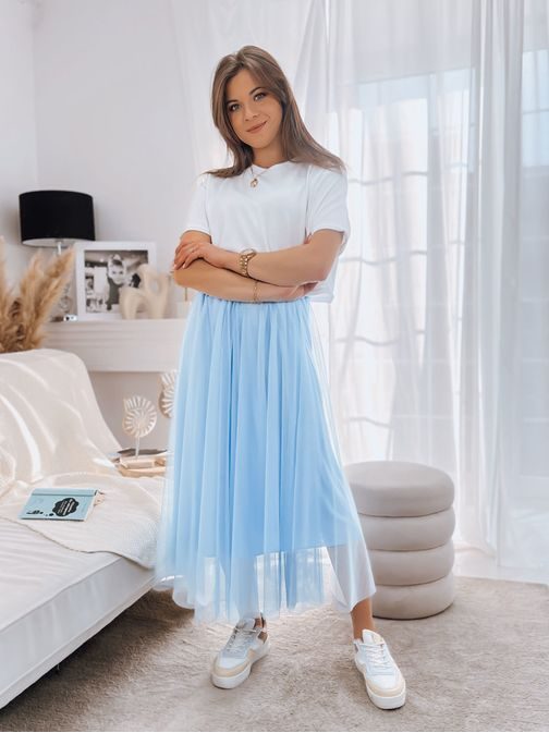 Nádherná blankytne modrá maxi sukňa Artemida