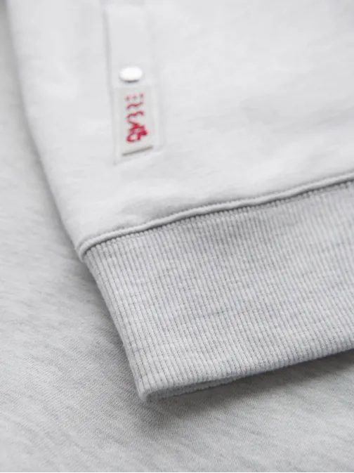 Zaujímavá šedá bomber mikina  V1 SSZP-0219