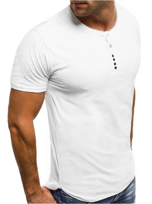 Jednoduché biele tričko OZONEE B/181157