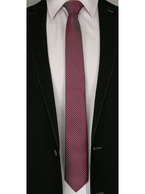 Červeno-granátová kravata