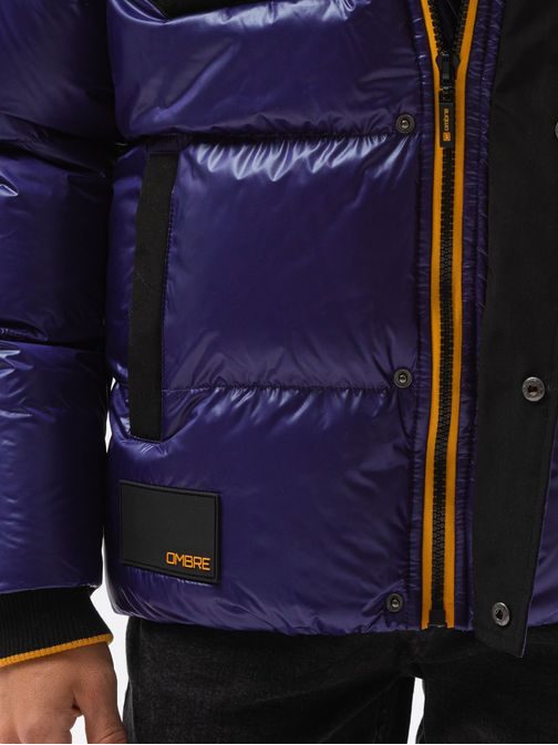 Štýlová bunda vo fialovej farbe C457