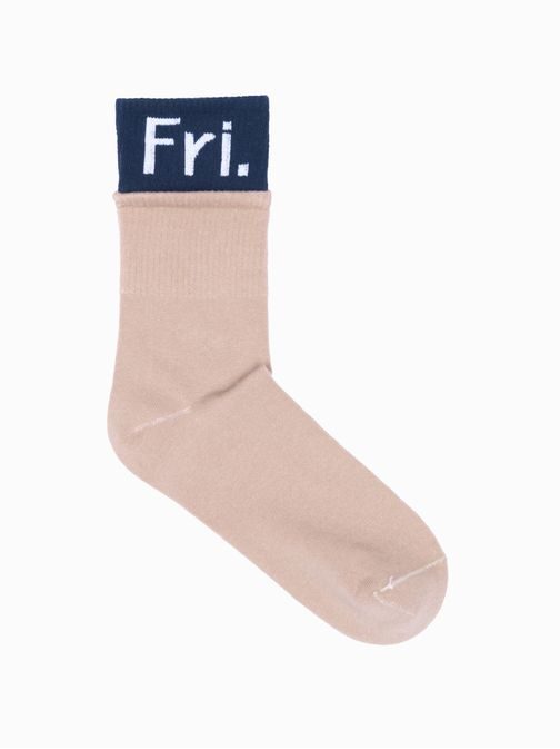Béžové pánske ponožky Piatok U259