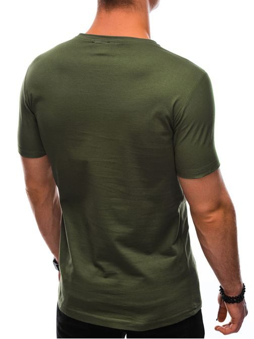 Trendové tričko v zelenej farbe S1405