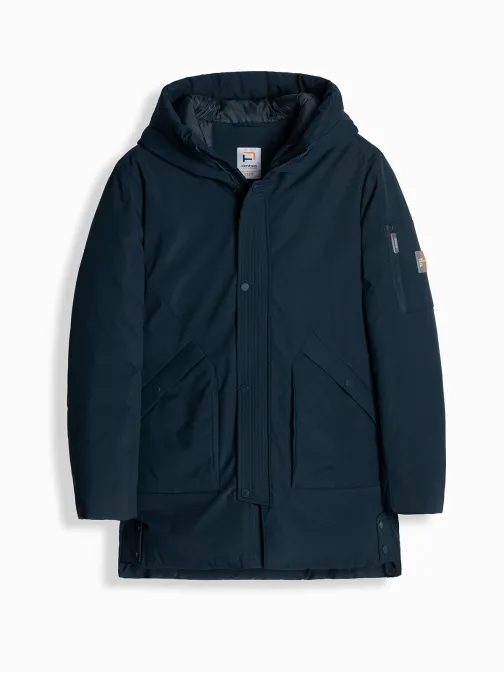 Atraktívna tmavo modrá parka na zimu V2 JALJ-0202