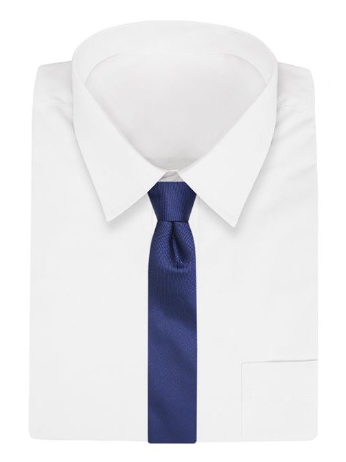 Jednoduchá tmavomodrá kravata pre pánov