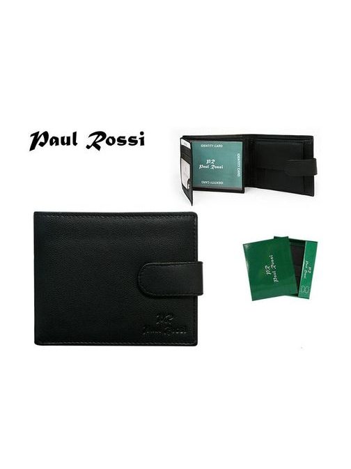 PAUL ROSSI  čierna pánska peňaženka