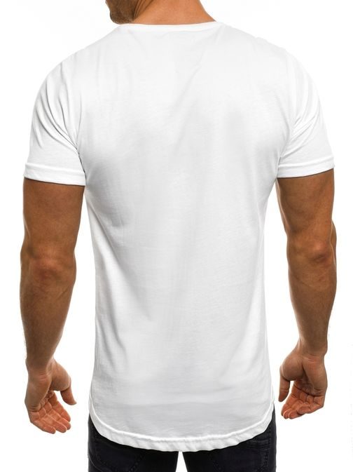 Jednoduché biele tričko BREEZY 377