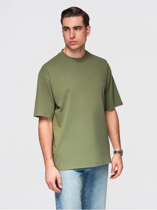 Trojbalenie mix oversize tričiek biele/modré/olivové TSBC-0291