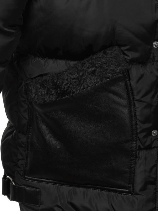 Čierna pánska zimná bunda O/99120Z