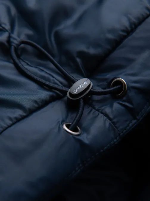 Zateplená tmavomodrá zimná bunda V4 JAHP-0235