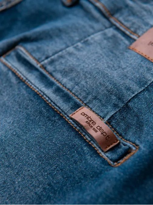 Atraktívne tmavomodré pánske rifle V2 PADP-0253