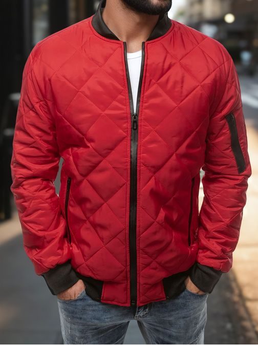 Atraktívna červená bomber bunda