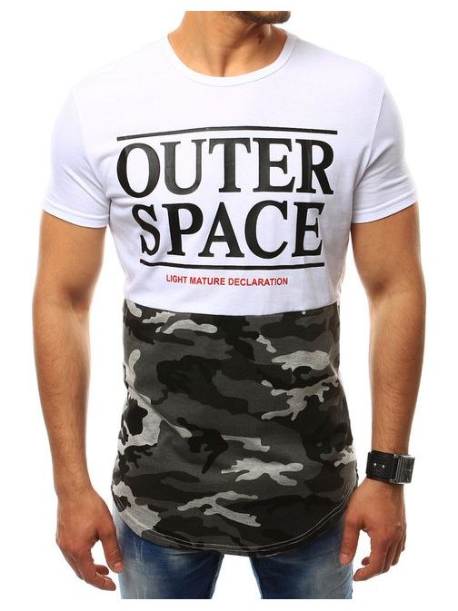 Biele tričko OUTER SPACE