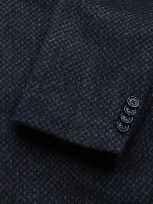 Jedinečný tmavomodrý pánsky kabát V1 COWC-0121