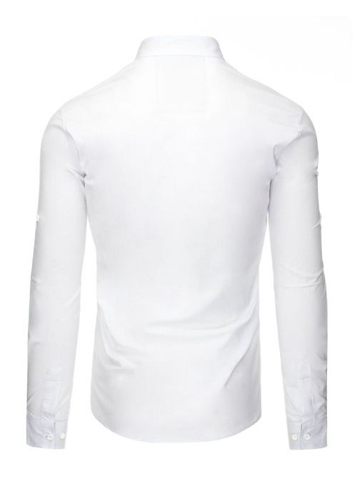 Štýlová pánska košeľa v elegantnej bielej farbe