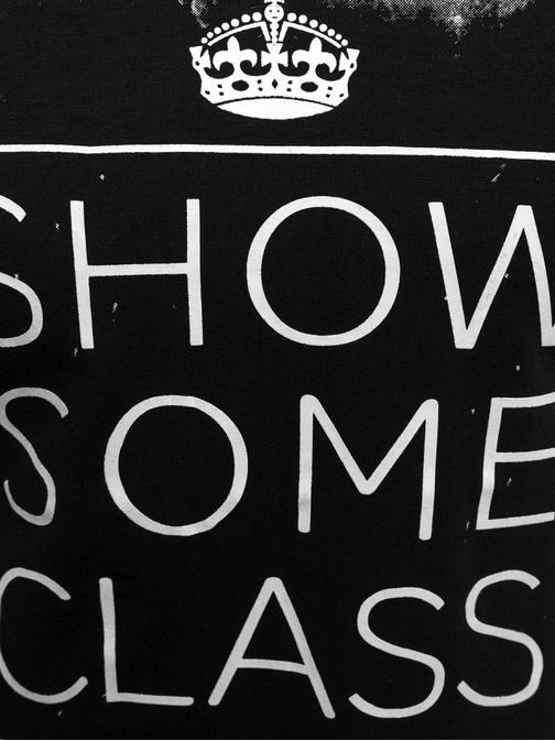 SHOW SOME CLASS čierne tričko J.STYLE SS168