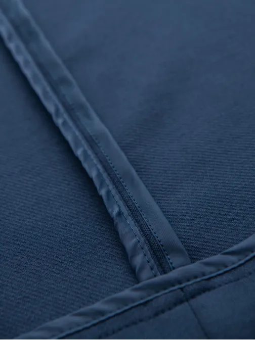 Športové tmavomodré slim fit sako V6 BLZB-0101