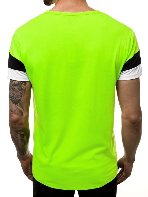 Perfektné zelené tričko s potlačou JS/KS1974Z