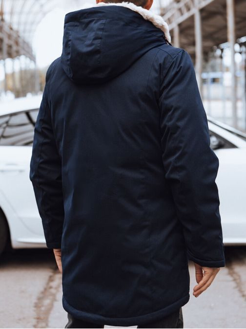 Trendy granátová pánska zimná bunda