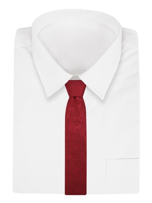 Červená kravata - vzor slza