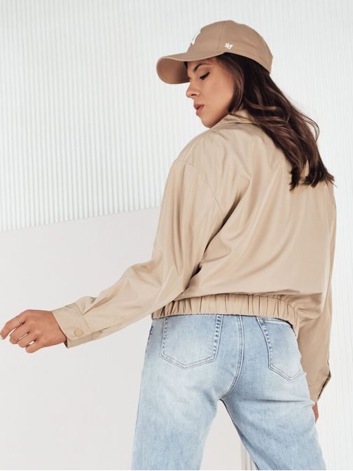 Dámska prechodná tmavobéžová bunda Istan