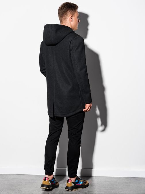 Nádherný kabát v čiernej farbe C454