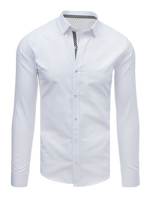 Jednoduchá biela SLIM FIT košeľa