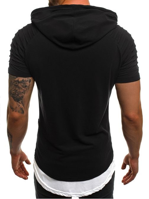 Čierne tričko s kapucňou A/1186