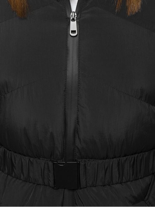 Dámska pohodlná čierna bunda JS/M23060/4