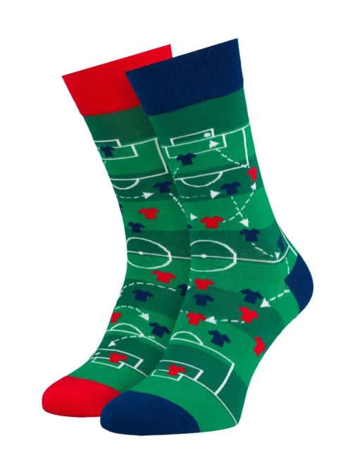 Set farebných ponožiek futbal UNI veľkosť