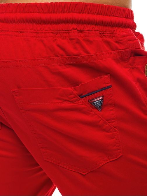 Pohodlné červené nohavice Red Polo 655