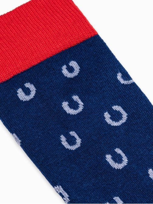 Veselé ponožky v granátovej farbe U92