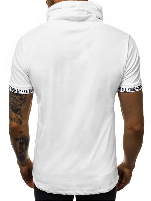 Módne pánske biele tričko MR/19109Z