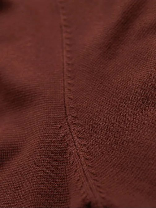 Jedinečný gaštanový pánsky sveter V4 SWSW-0183