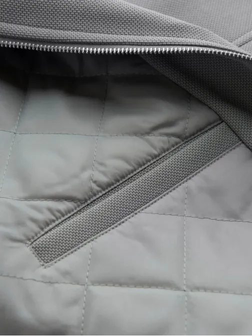 Trendy šedá motorkárska bunda V3 JALP-0157