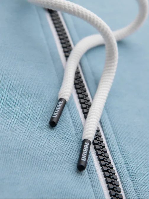 Pánska svetlomodrá mikina na zips V7 SSBZ-0272