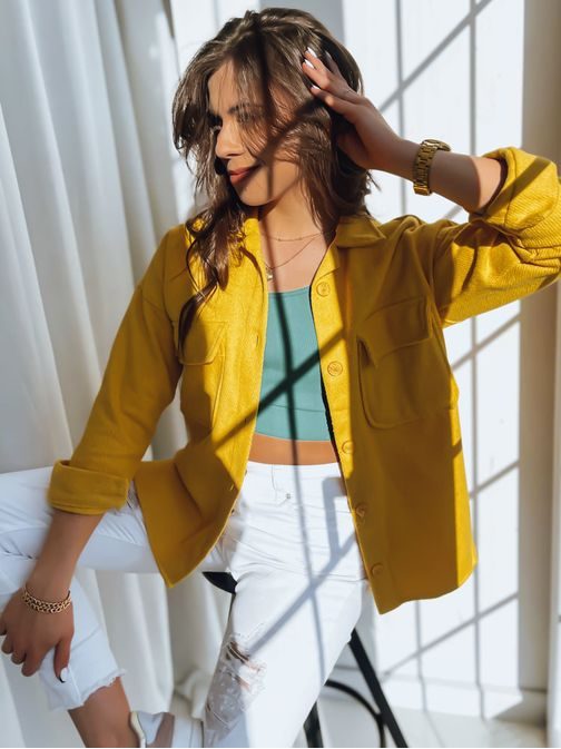 Jedinečná dámska žltá bunda Sunset